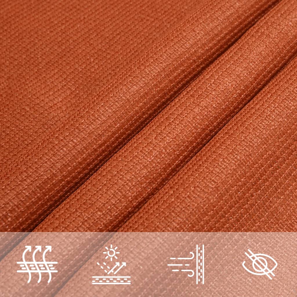 Sonnensegel 160 g/m² Rechteckig Orange 4x5 m HDPE